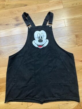 Disney Black Mickey Mouse Overall Dress 3X